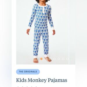 Roller Rabbit kids blue monkey pajamas - size 2